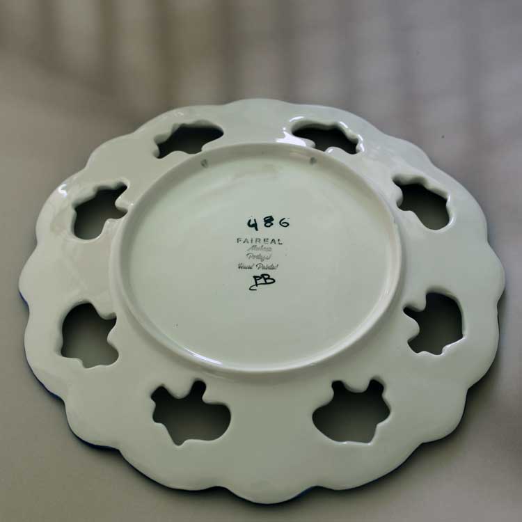 ポルトガル伝統装飾アズレージョの飾り皿 ｜ポルトガル 伝統装飾