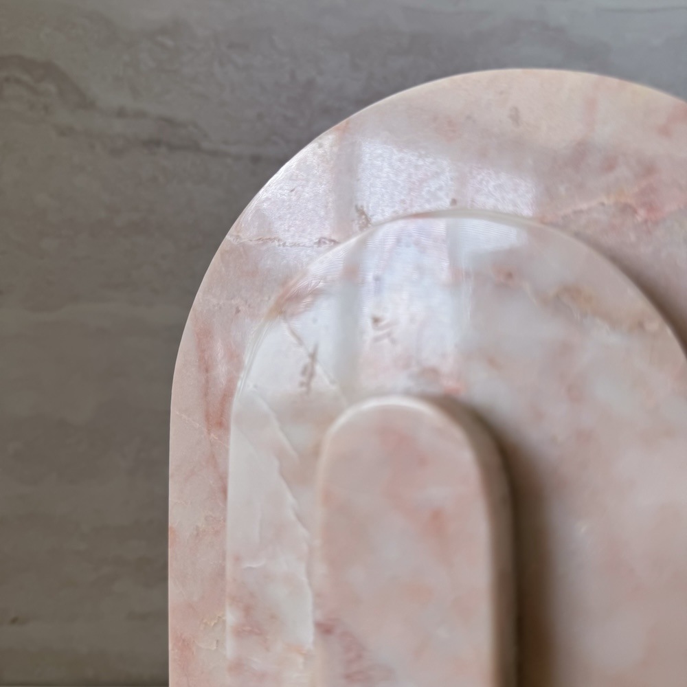 Pink Marble Book End