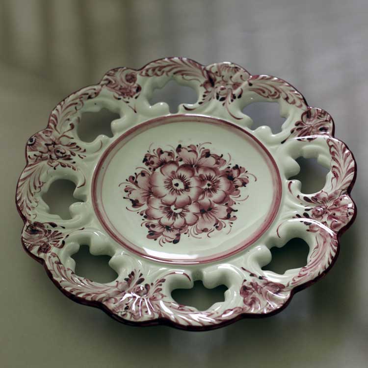 ポルトガル製 アズレージョ柄 装飾皿 陶器プレート 壁掛け可能 食器