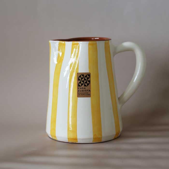 Bold Stripe Large Jug -Tangerine- (1.0l)