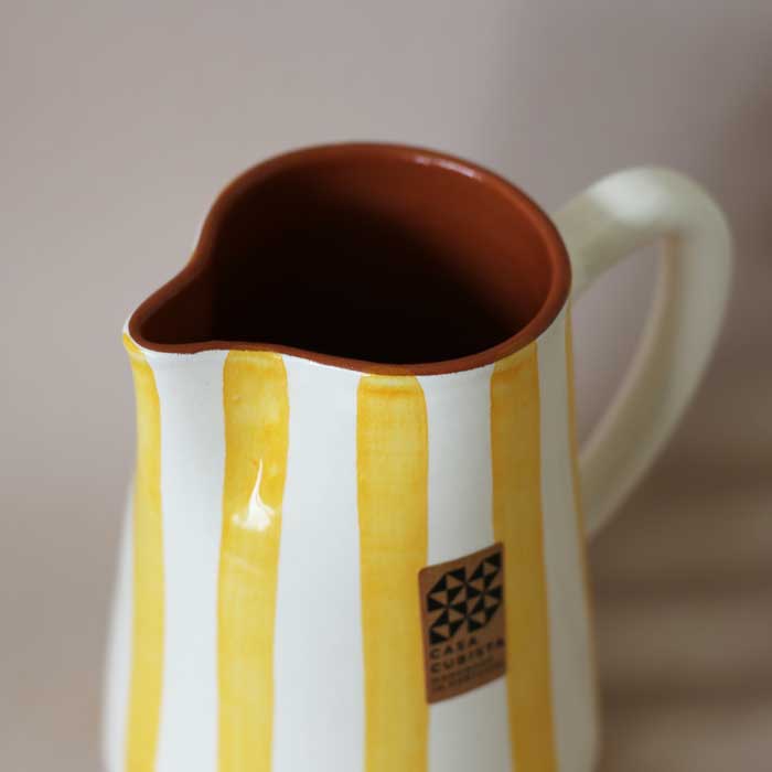Bold Stripe Large Jug -Tangerine- (1.0l)