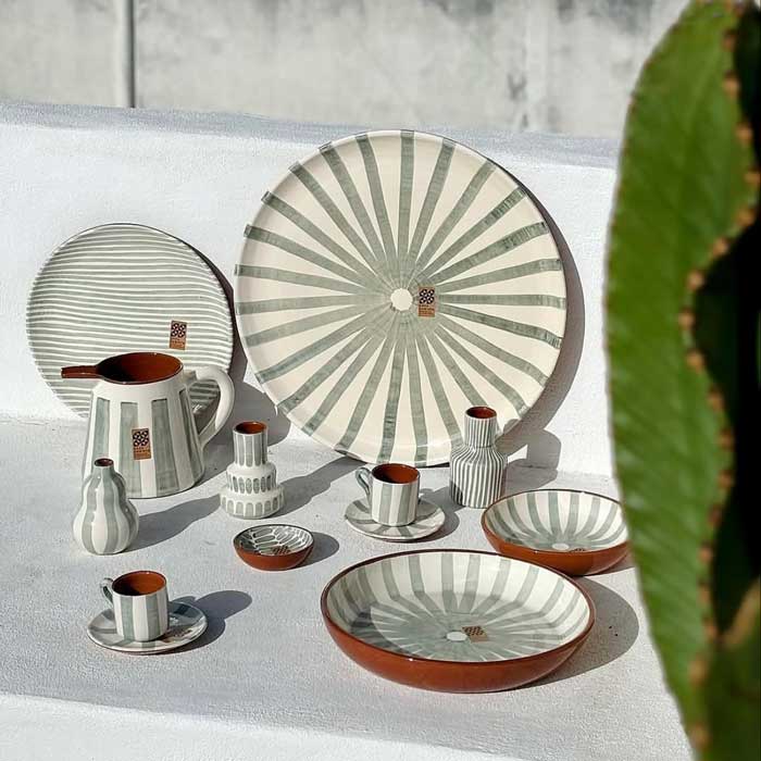 Casa Cubista ジャグ 水差し 花瓶 フラワーベース セージ グリーン 緑