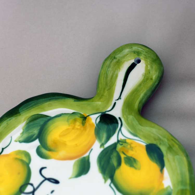 タリエーレ プレート レモン柄 イタリア製 陶器製 ハンドペイント 夏の