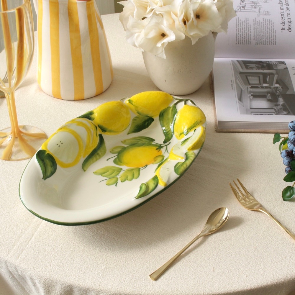 Lemon Oval Plate (29cm)