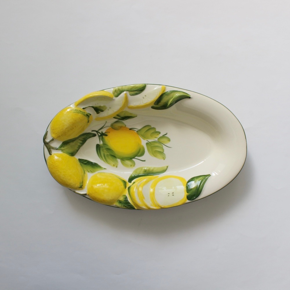 Lemon Oval Plate (29cm)
