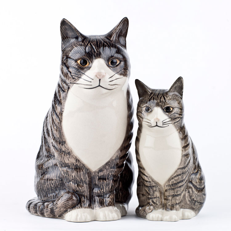 SUSAN PALEYセラミックビンテージ可愛い猫花瓶磁器