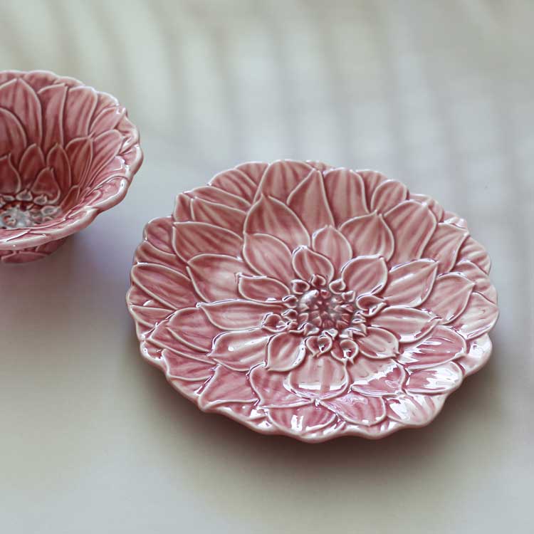 マリアフラワーのお皿 ｜ボルダロピニェイロ Bordallo Pinheiro