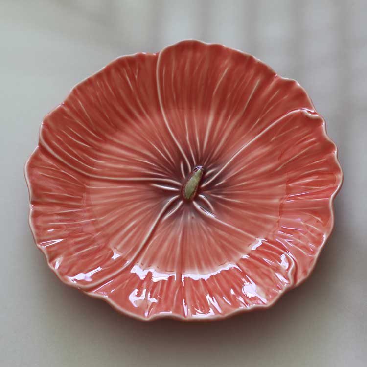 Maria Flor Plate -Hollyhock- (23cm)