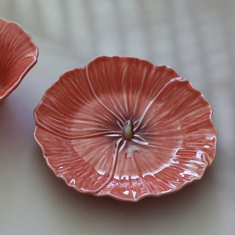 Maria Flor Plate -Hollyhock- (23cm)