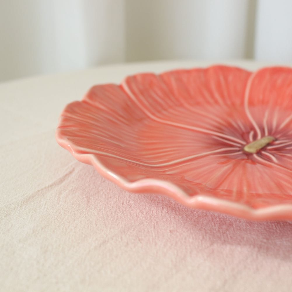 Maria Flor Plate -Hollyhock-