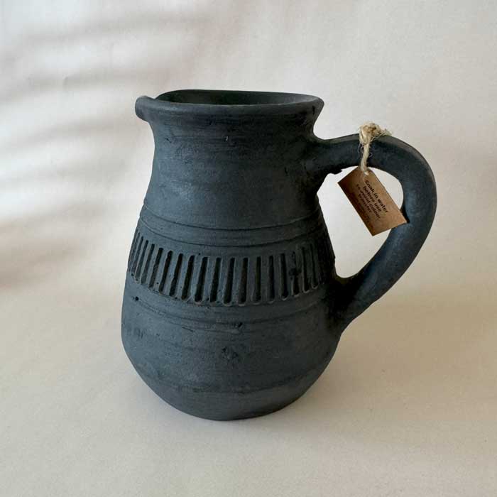 Terracotta Black Vase