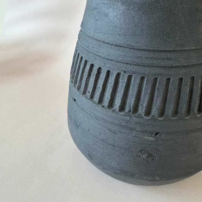 Terracotta Black Vase