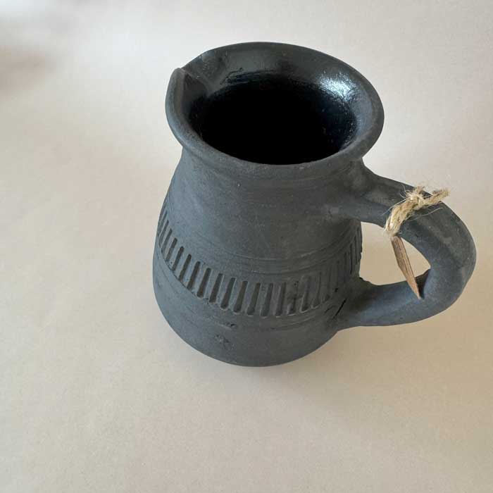 Terracotta Black Vase