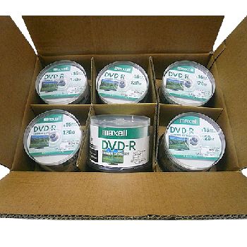 DVD-R CPRM��300�祻�å�maxell Ͽ���ѡ�16��®���ץ�󥿥֥�ۥ磻�� ���ԥ�ɥ륱���� DRD120PWE.50SP
