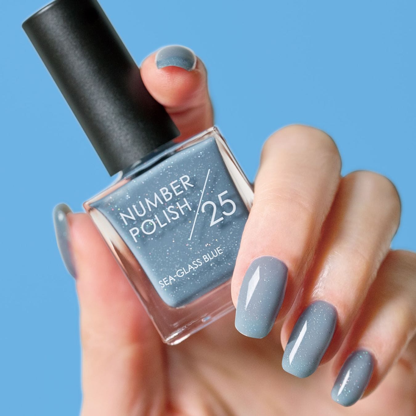NUMBER POLISH 25 Sea-glass Blue / シーグラスブルー｜D-UP ONLINE