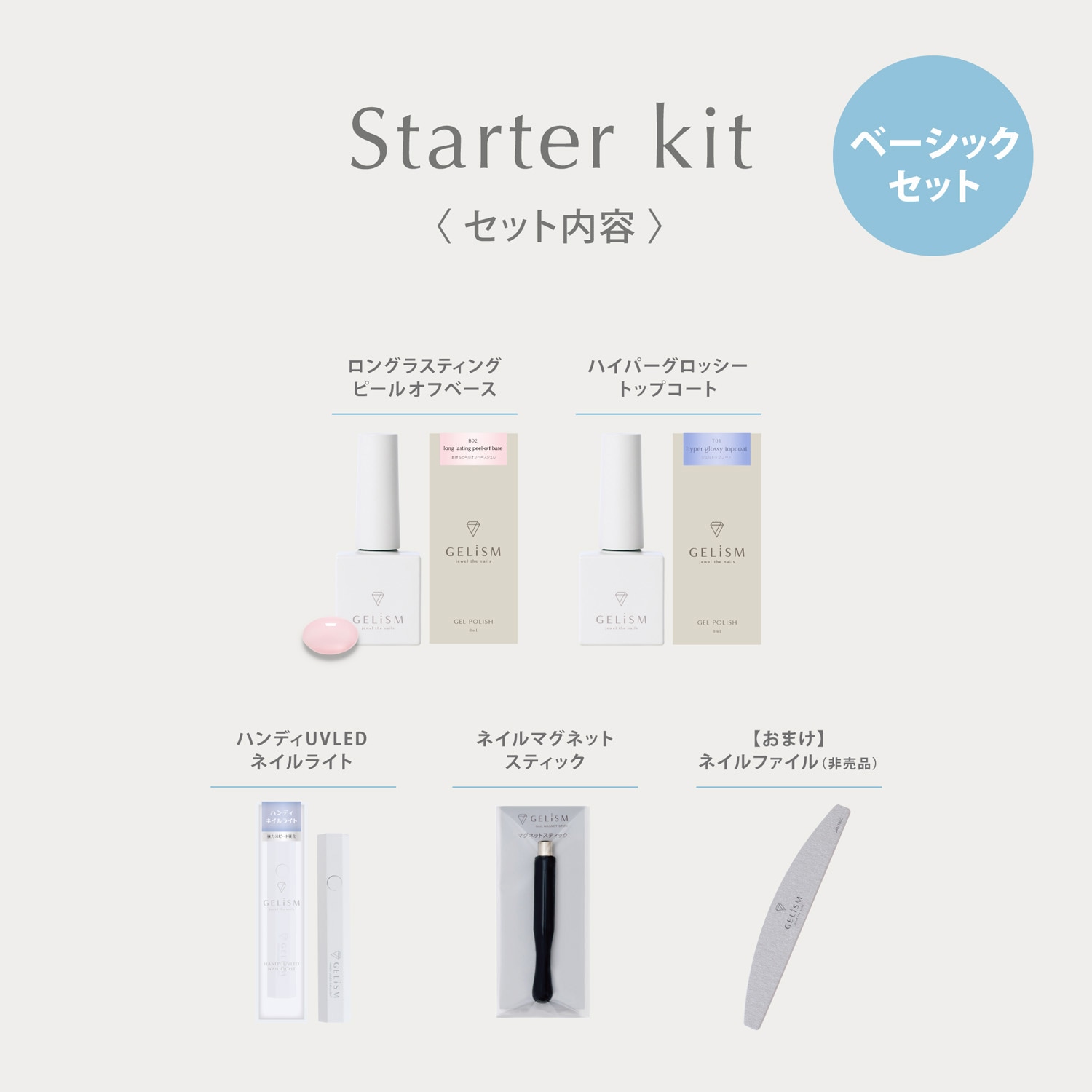公式EC限定発売】GELiSM ジェリズム スターターキット(ベーシック