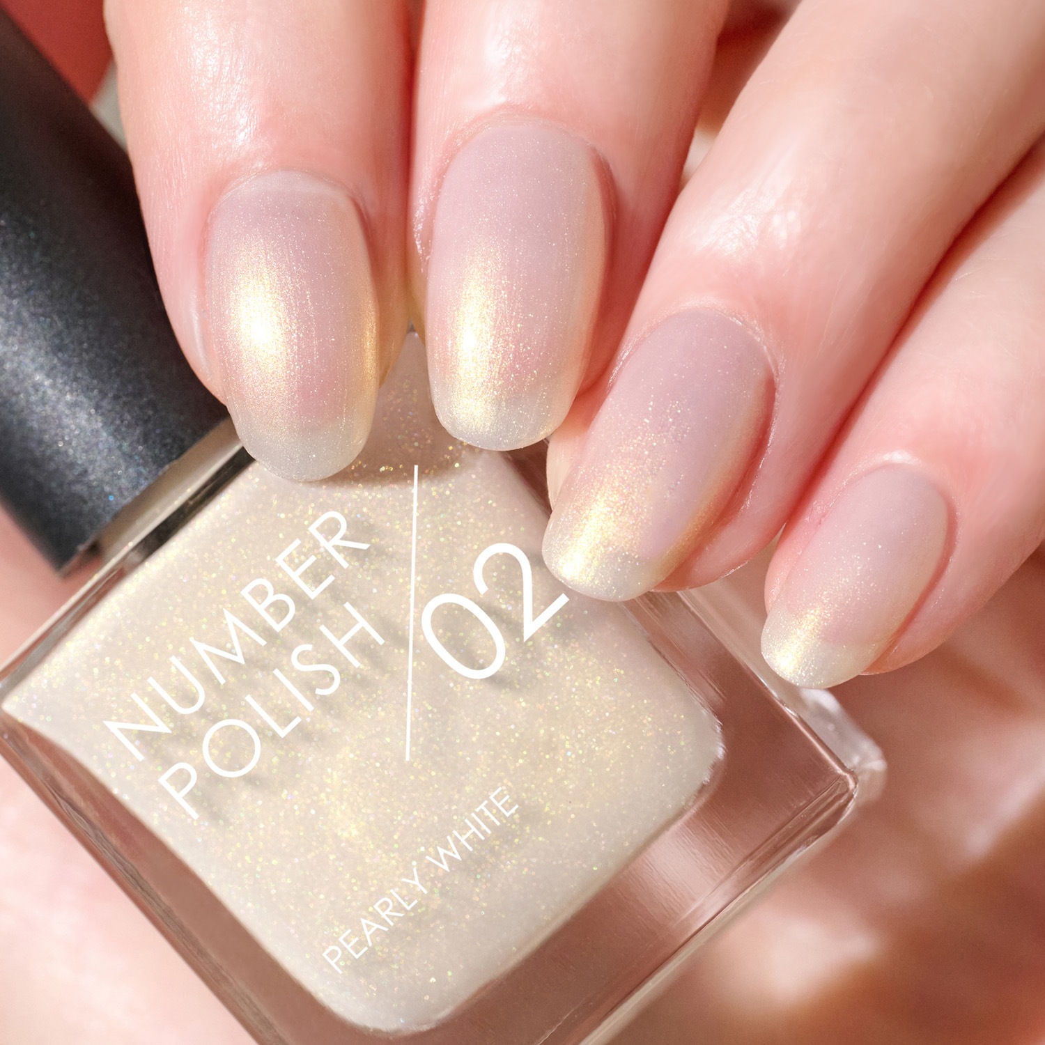 NUMBER POLISH 02 Pearly White / パーリーホワイト｜D-UP ONLINE SHOP