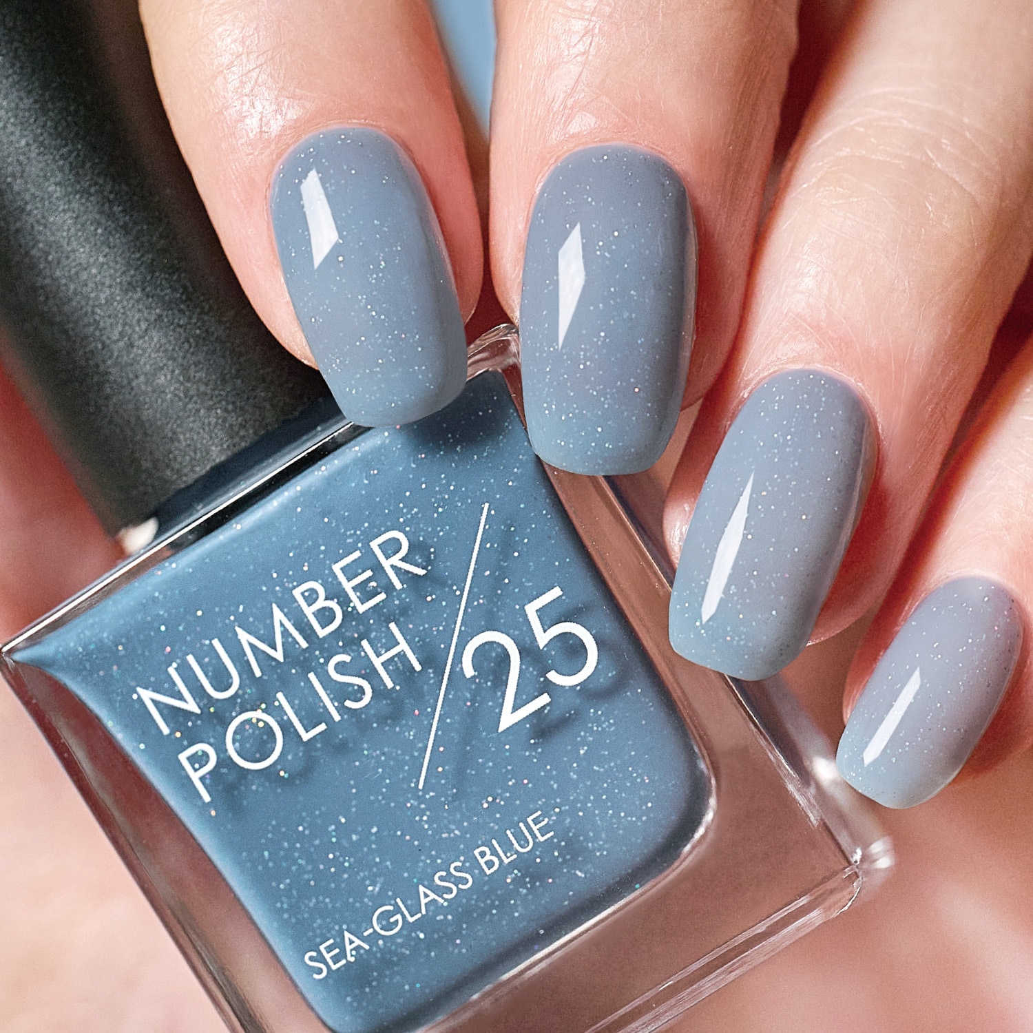 NUMBER POLISH 25 Sea-glass Blue / シーグラスブルー｜D-UP ONLINE