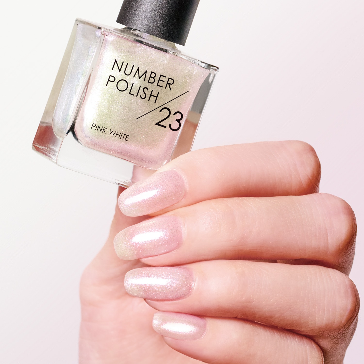 NUMBER POLISH 23 Pink White / ピンクホワイト
