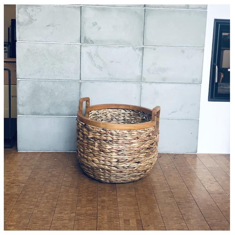 ハンドル付きかごバスケット 7-4005 良質ラタンのハンドル付きバスケット かごのお店ラッセル