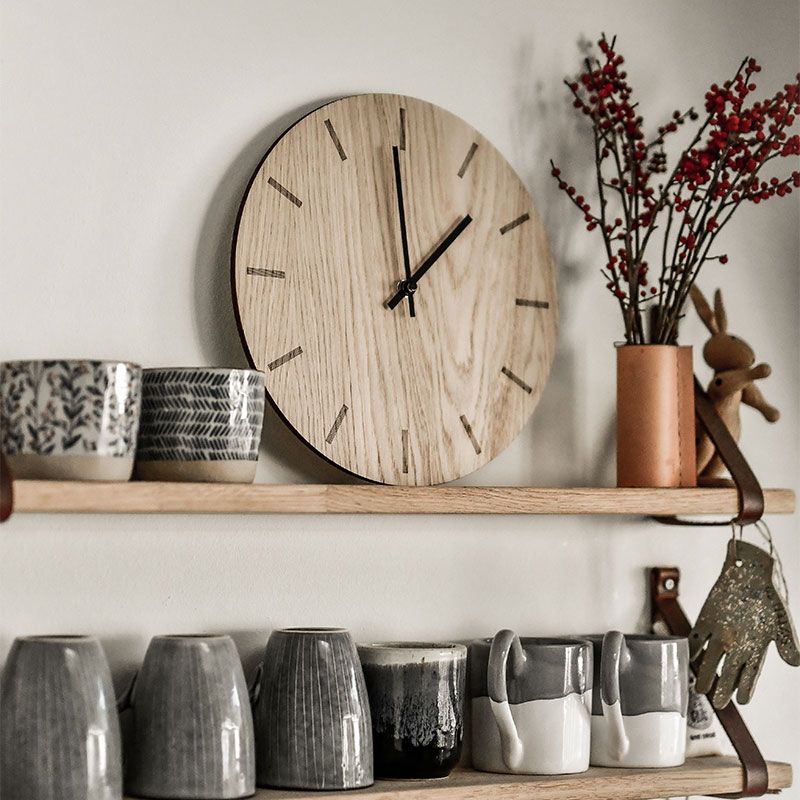Wall Clock  HEMVERK Light Oak 280mm/380mm  Dark Oak 280mm_ ɳݤ