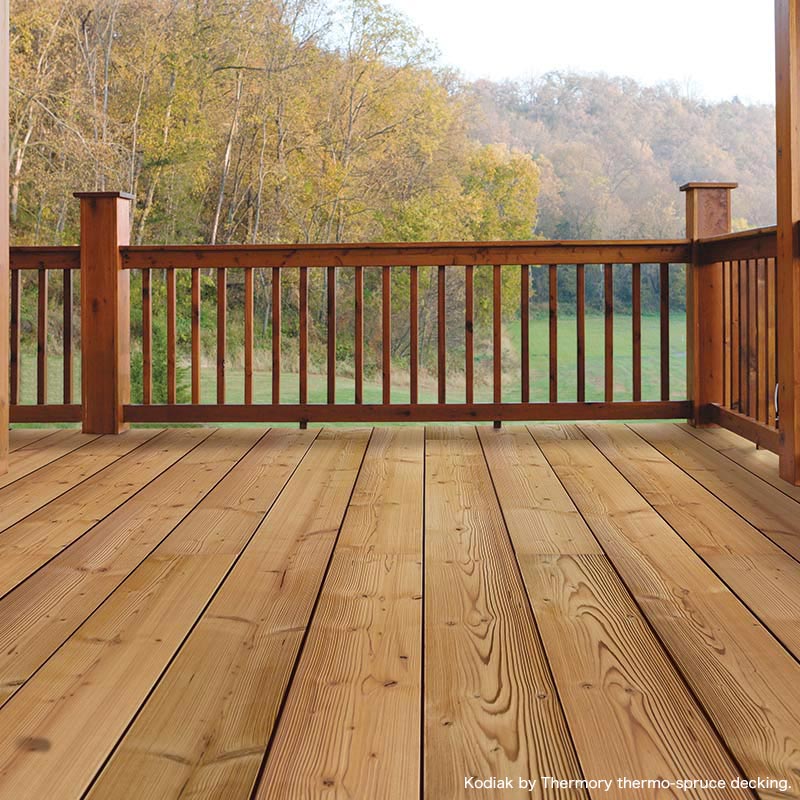デッキ材 サーモスプルース 【THERMORY】｜テルモリー サーモウッド
