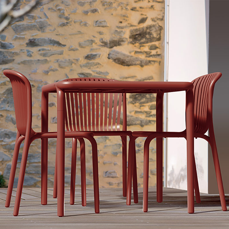 �֥�͡��ơ��֥� & ����������å�  / BRENE Table & Chair - RED��  ��FERNE�ۥե���͡������ȥɥ��ȶ�