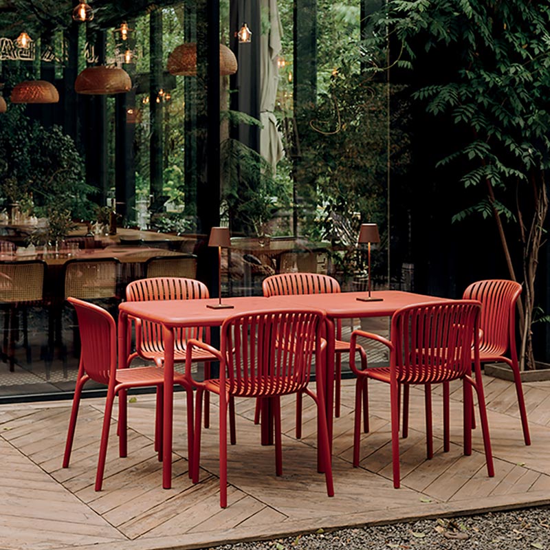 �֥�͡��ơ��֥� & ����������å�  / BRENE Table & Chair - RED��  ��FERNE�ۥե���͡������ȥɥ��ȶ�