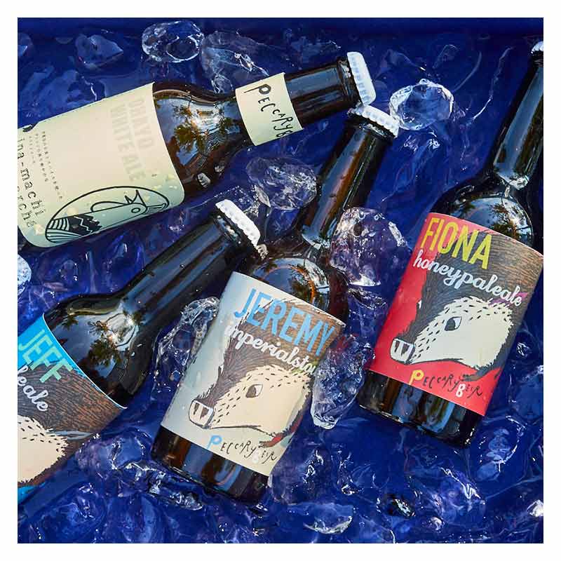 �ڥå��꡼�ӡ��� �������A��B���å�  330ml 6������ ��PECCARY BEER��-2������