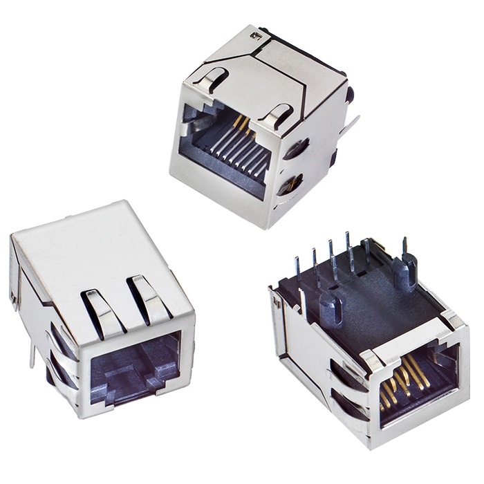 Cat3 RJ45 8P8Cジャック コネクタ / SS-7488S-YG-PG4-BA | Bel Fuse（Cinch Stewart ...