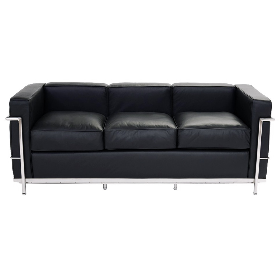 ル・コルビジェ LC2 グランコンフォートソファ 3人掛け ブラック 高