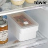 ハンドル付き 密閉 フードコンテナ タワー 山崎実業 tower 約900ml フードコンテナー フード コンテナ 保存容器 容器 ストッカー 密閉容器 作り置き 取っ手付き シンプル レンジ対応 電