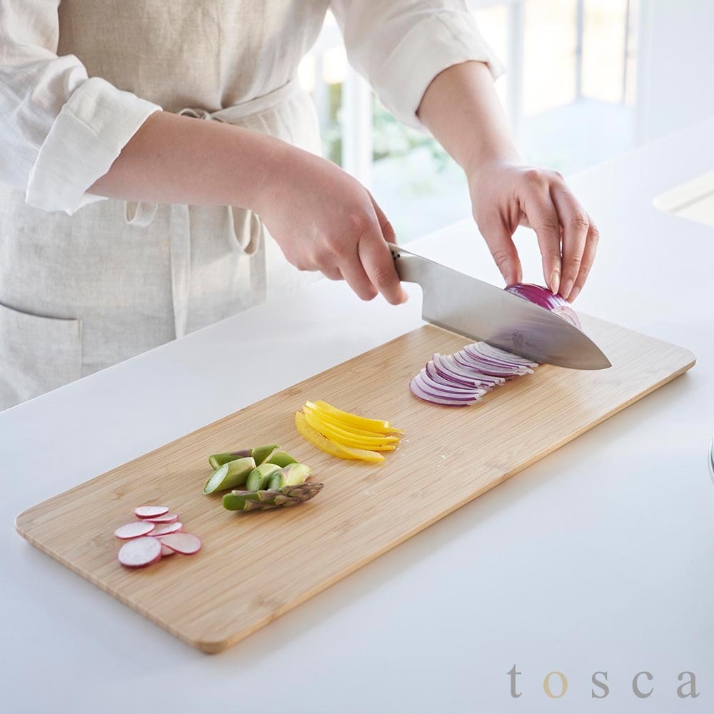 まな板 トスカ ロング 山崎実業 tosca ホワイト 3697 竹製 まな板