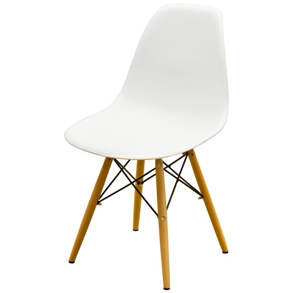 イームズ DSW ホワイト シェルチェア ダイニングチェア サイドシェル