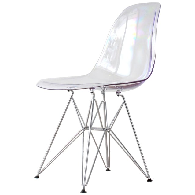 新品 EAMES shell chair Clear DSR イームズ リプロ イームズ シェルチェア DSR クリア