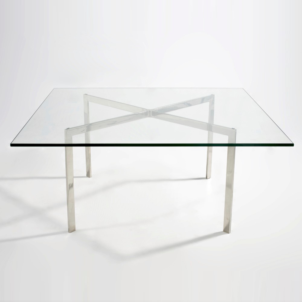 BARCELONA TABLE ミース ファン デル ローエ ガラス天板 BARCELONA TABLE ミース ファン デル ローエ ガラス天板 BARCELONA