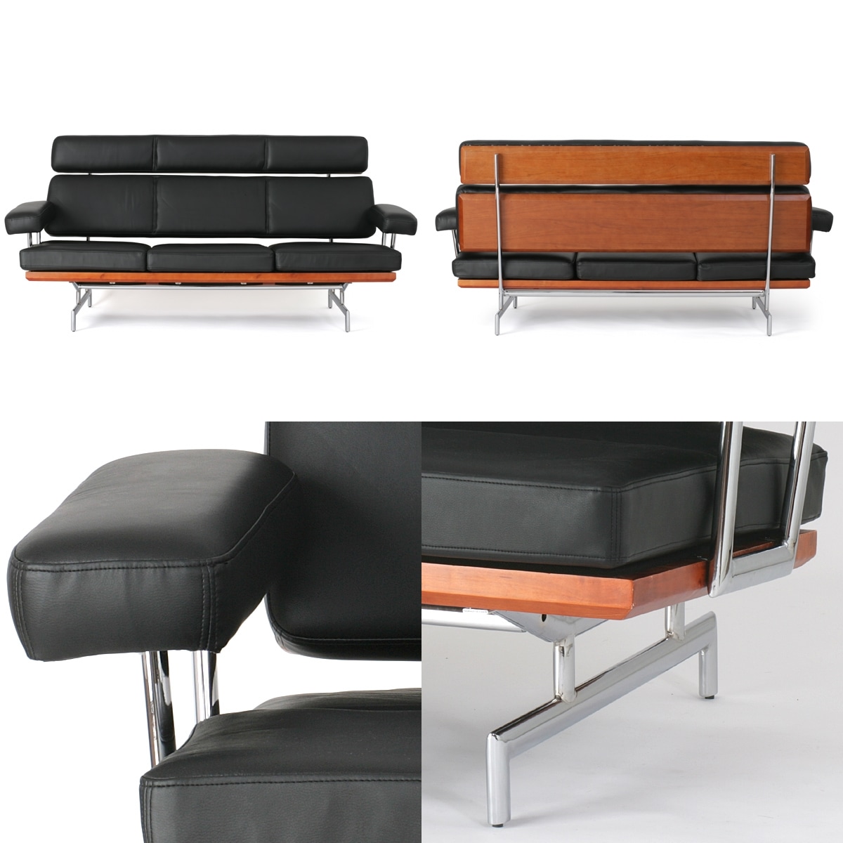 イームズ ソファ 3人掛け レザーソファ