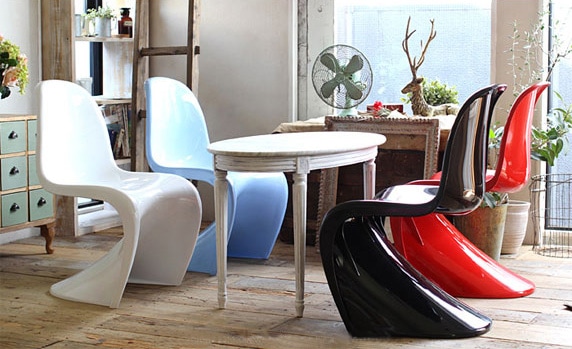 パントンチェア リプロダクト デザイナーズ イス ブルー