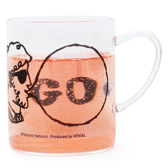 ĤߤʤĤ Tatsumi Natsuko Х֥륬 Ǯ饹 ޥ ޥå BUBBLE GUM Heat Resistant Glass Mug CAT ͥ ǭ 330ml