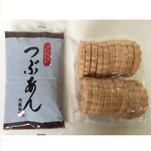 パリパリ最中(もなか10組)手作りセット (粒あん450g) | 手作りセット