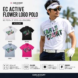 EC ACTIVE FLOWER LOGO POLO
