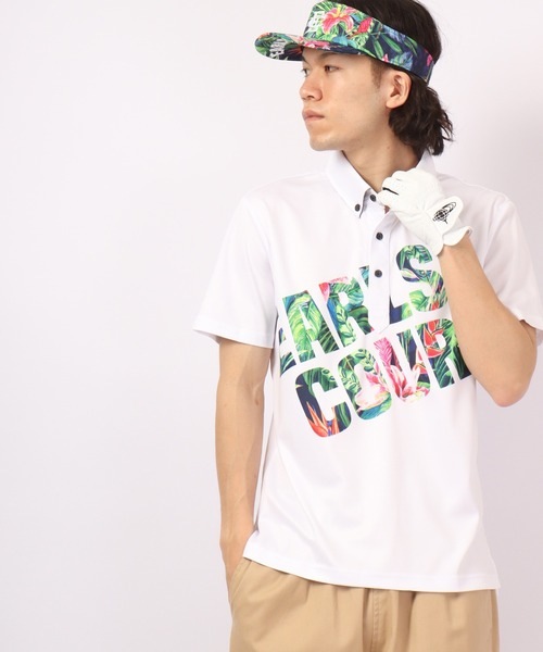 ECG GOLF���/FLOWER LOGO POLO