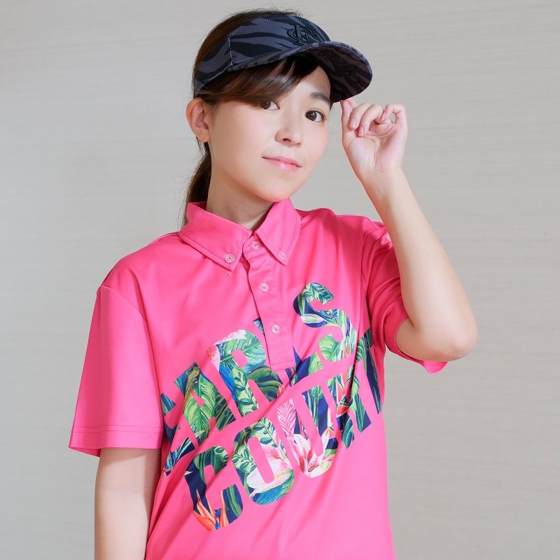 ECG GOLF���/FLOWER LOGO POLO