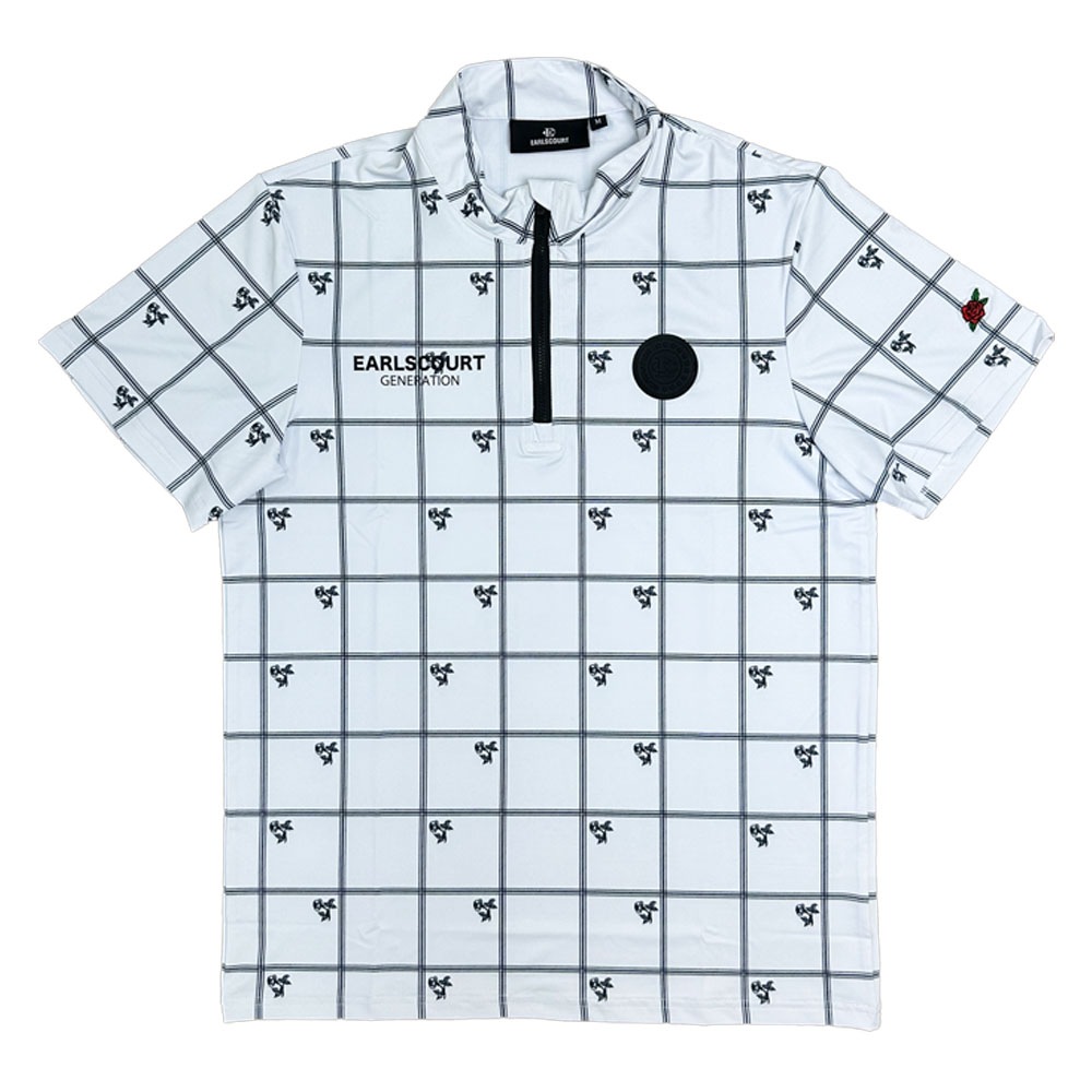EC ROYALE CHECK DOT MOCK WHITE
