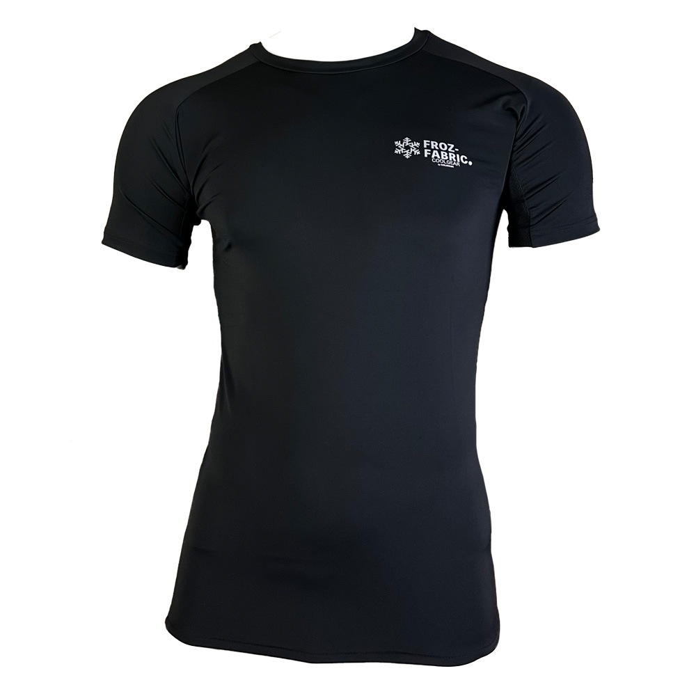 FROZ-FABRIC���/ICE CREW-NECK SS TOP