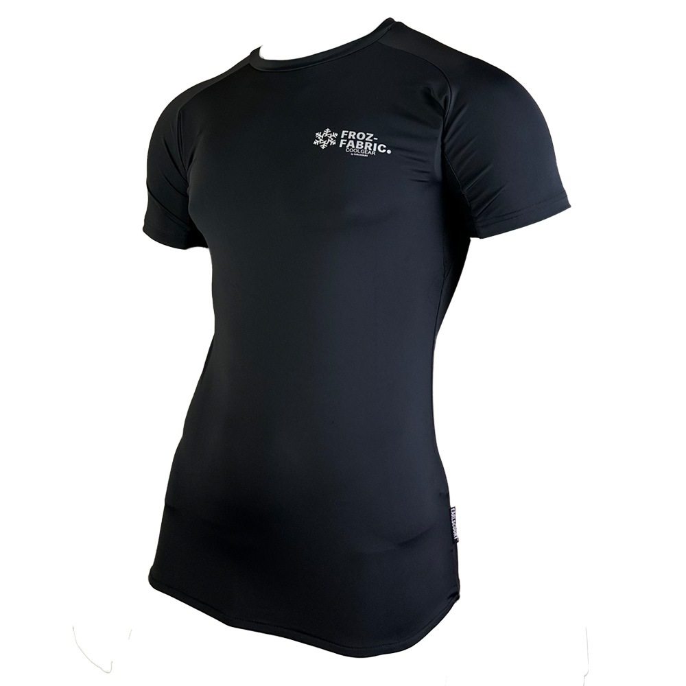 FROZ-FABRIC���/ICE CREW-NECK SS TOP