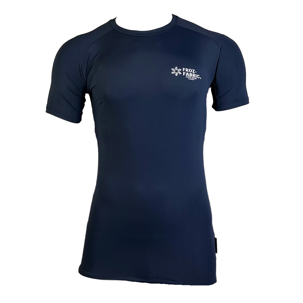 FROZ-FABRIC���/ICE CREW-NECK SS TOP