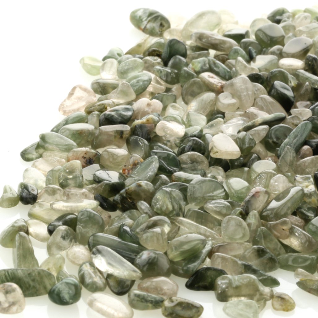 グリーンルチル（アクチノライト） さざれチップ 100g 【浄化