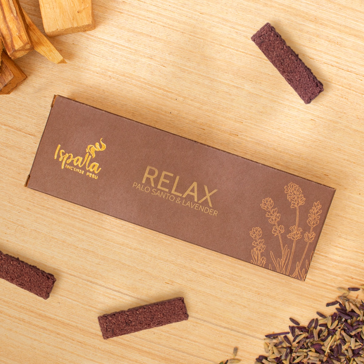 �ѥ�����ȡ���٥����������ڥ��å����ۣ������ꡡIspalla - Relax (Palo Santo & Lavender) Incense Tablets