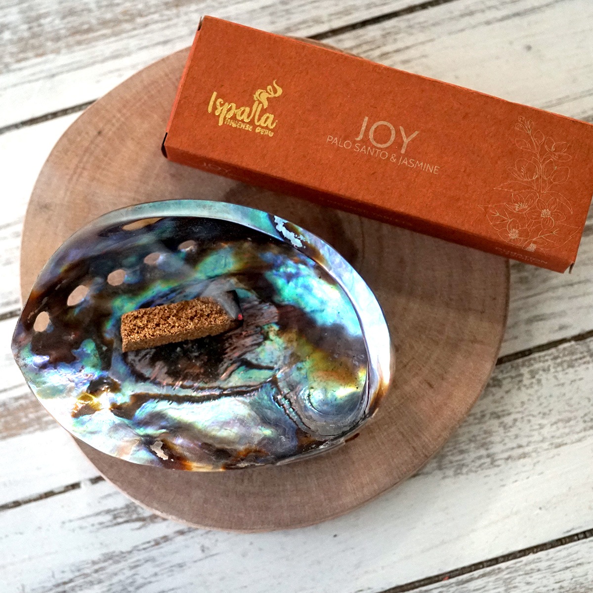 �ѥ�����ȡ����㥹�ߥ󡡤���ڥ��祤����ӡۣ������ꡡIspalla - Joy (Palo Santo & Jasmine) Incense Tablets
